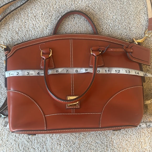 Dooney & Bourke Brown Dome Satchel with Gold Hardware - Picture 12 of 13